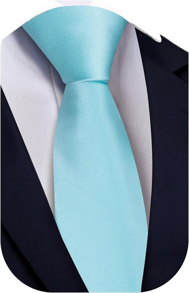 Ailisus Store Boys Tie Solid Color Silk Satin Pre-tied Kids Necktie for Age 8-12 Adjustable Formal Wedding School Graduation - Image 1